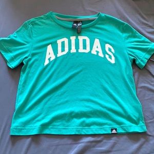 women’s cropped adidas shirt